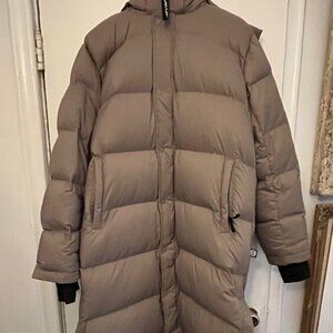 ARITZIA - NWOT - The Super Puff Long - cliMATTE - Modern Taupe  XL